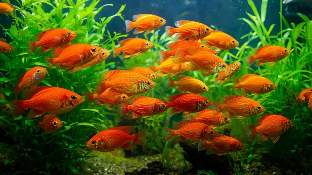 Platy – rasă de pești de acvariu colorată, activă și pașnică