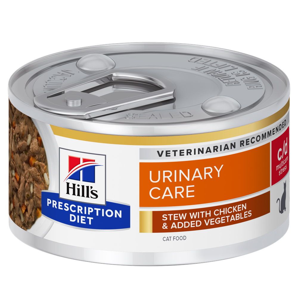 PD FELINE C/D STRESS CHK & VG STEW 82 G
