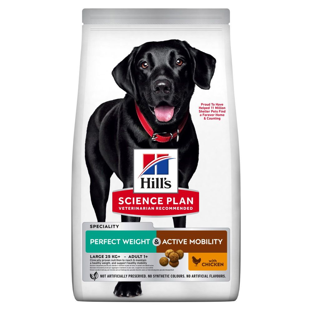 SP CANINE ADULT PERFECT WEIGHT & ACTIVE MOBILITY LB CHK 12 KG