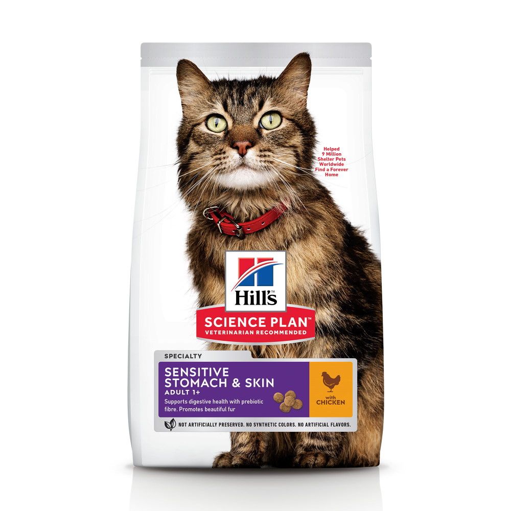 SP FELINE ADULT SKIN & STOMACH CHK 7 KG