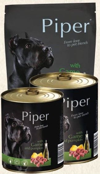 Hrana umeda, Piper ADULT cu VANAT si DOVLEAC, 800 g