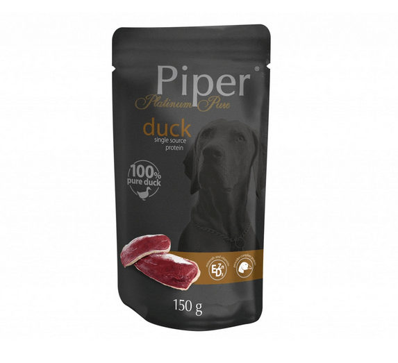 Hrana umeda Piper Platinum Pure, Rata 150 g