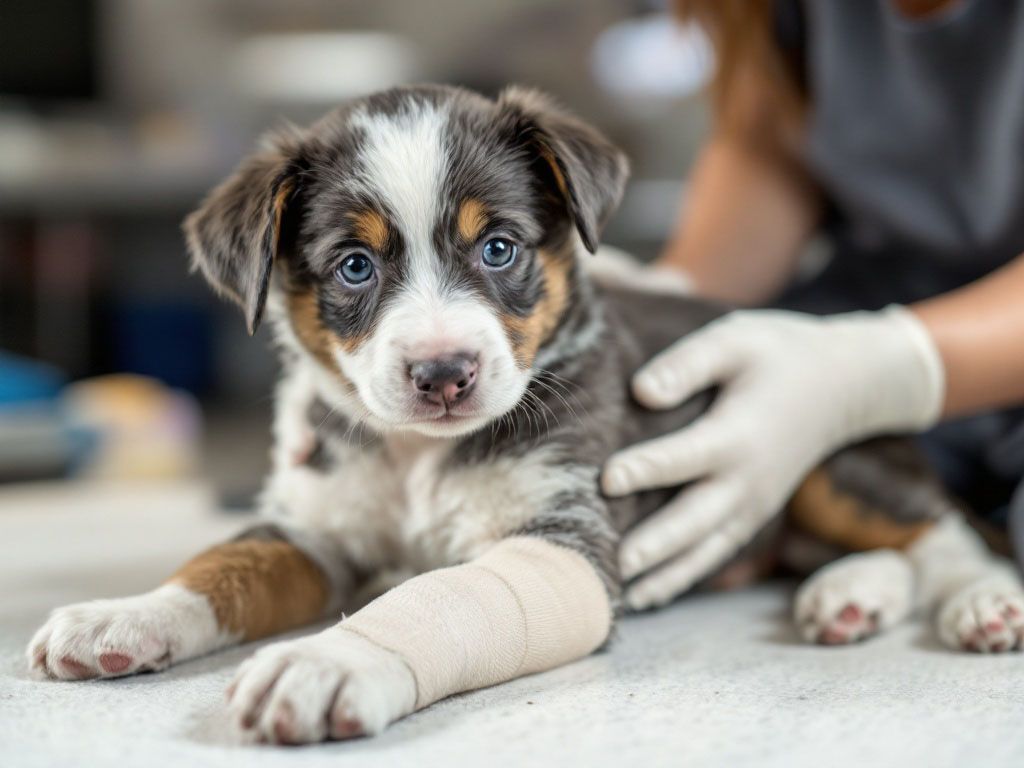 Recuperarea unui câine după o fractură de femur
